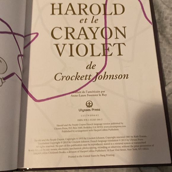 Harold et le Crayon Violet by Crockett Johnson - French Edition - Picture 3 of 3